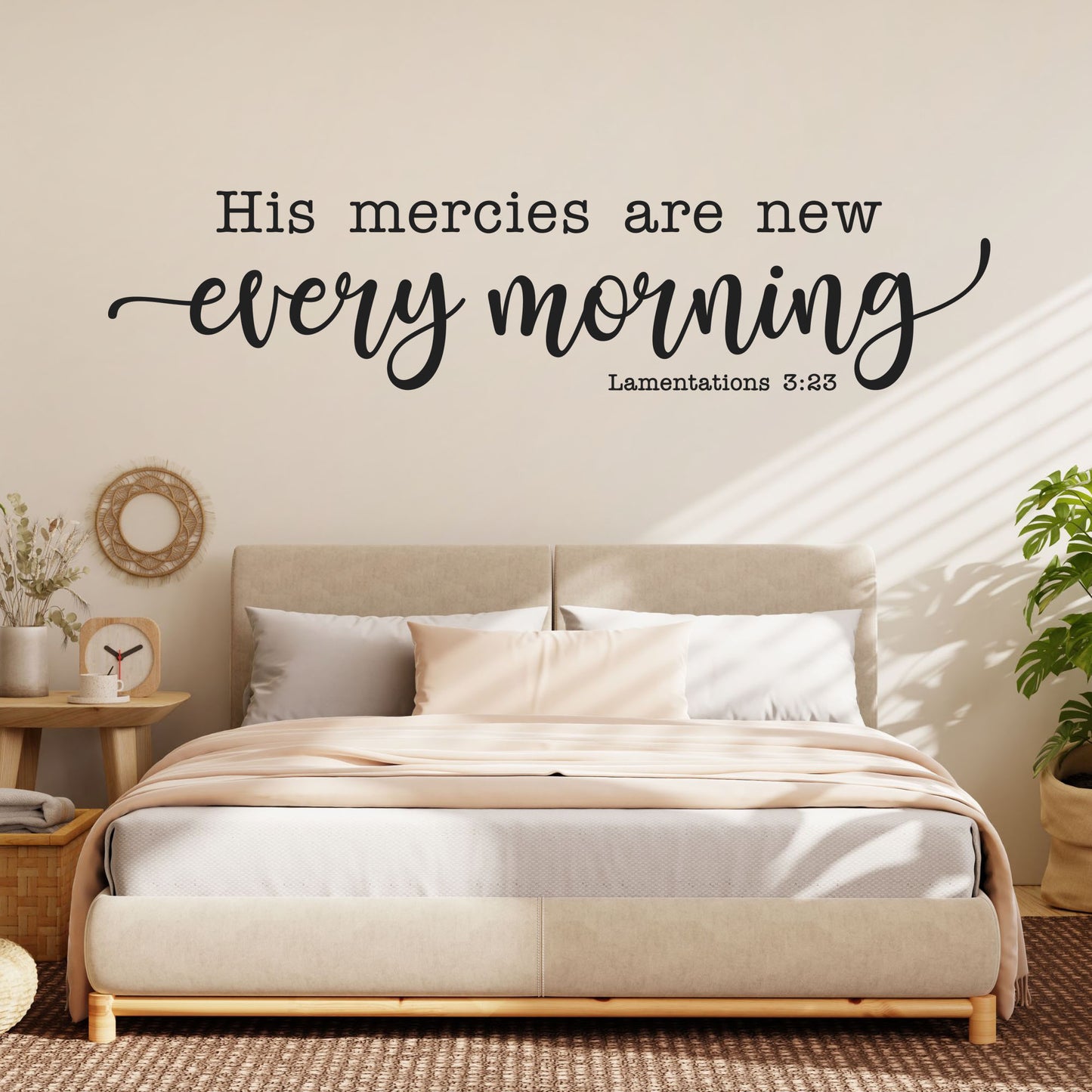 His Mercies Are New Every Morning Wall Decal