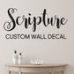 Custom Scripture Wall Decal