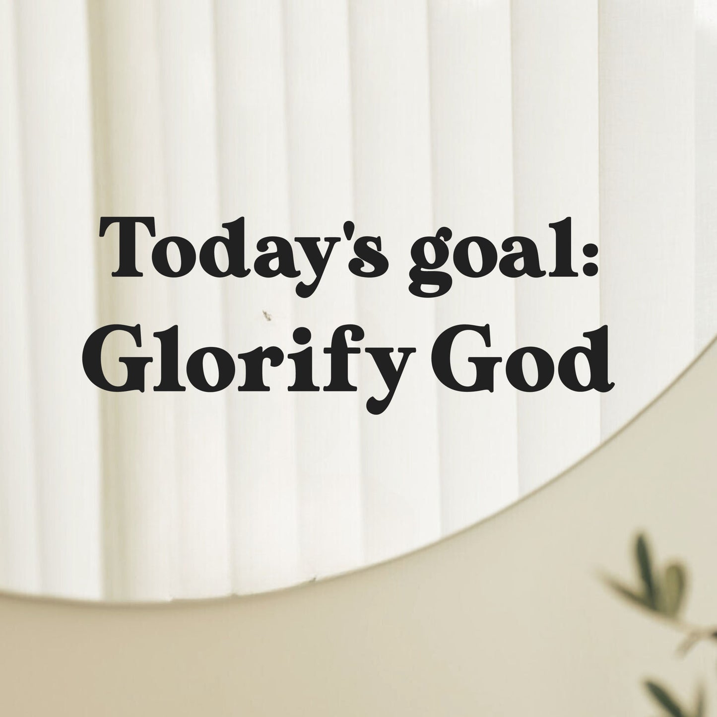 Glorify God Mirror Decal