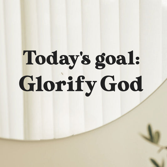 Glorify God Mirror Decal