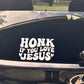 Honk If You Love Jesus Car Decal