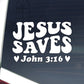 Jesus Saves Car Decal