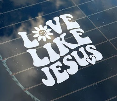 Love Like Jesus Car Decal