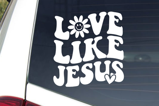 Love Like Jesus Car Decal